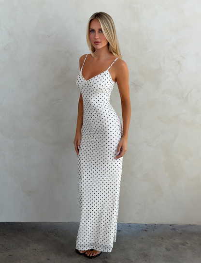 Julianna Polka Dot Maxi Dress